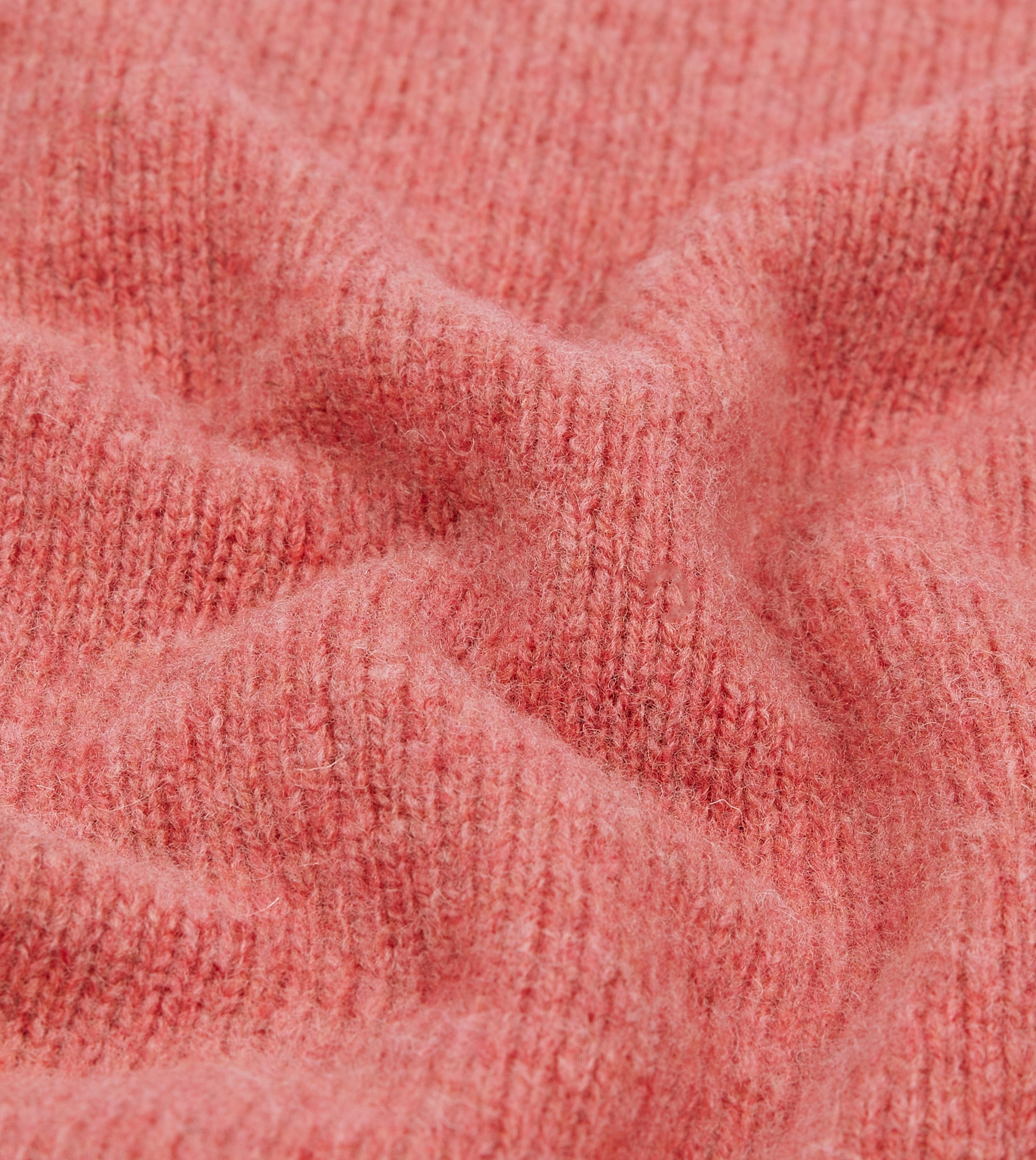 Wardrobe Classic Pink Brushed Shetland Mock Neck Jumper