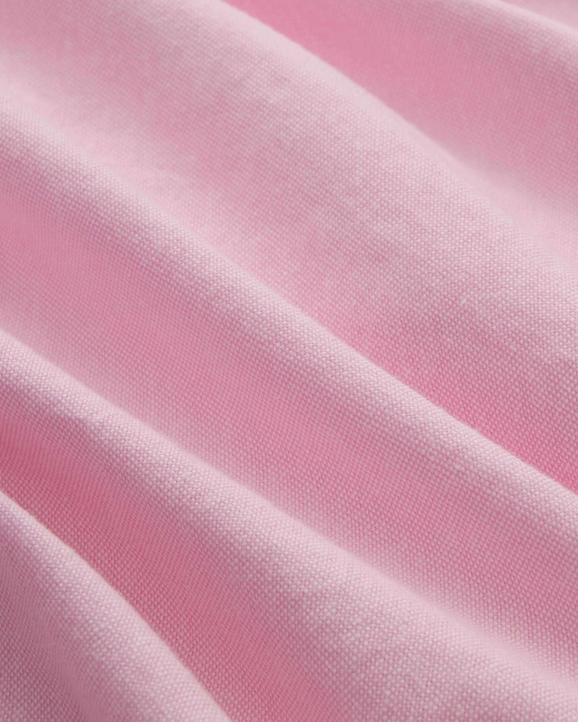 Pink Enzyme-Wash Oxford Striped Shirt - Flap Pocket - Trim Fit Durable Fabric