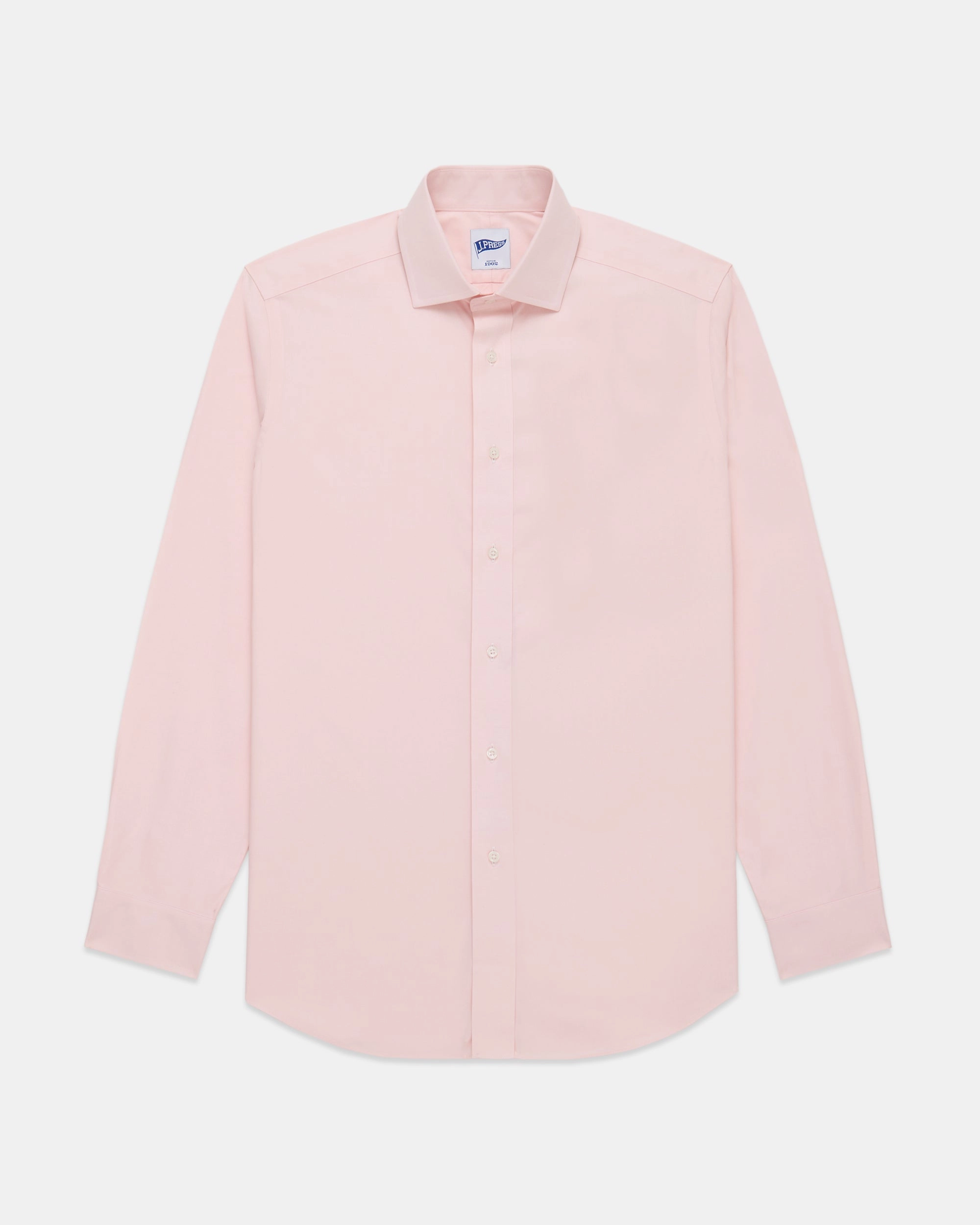 Cultural Inspired Pullover Design Pink Pinpoint Oxford Spread Collar Shirt - Trim Fit