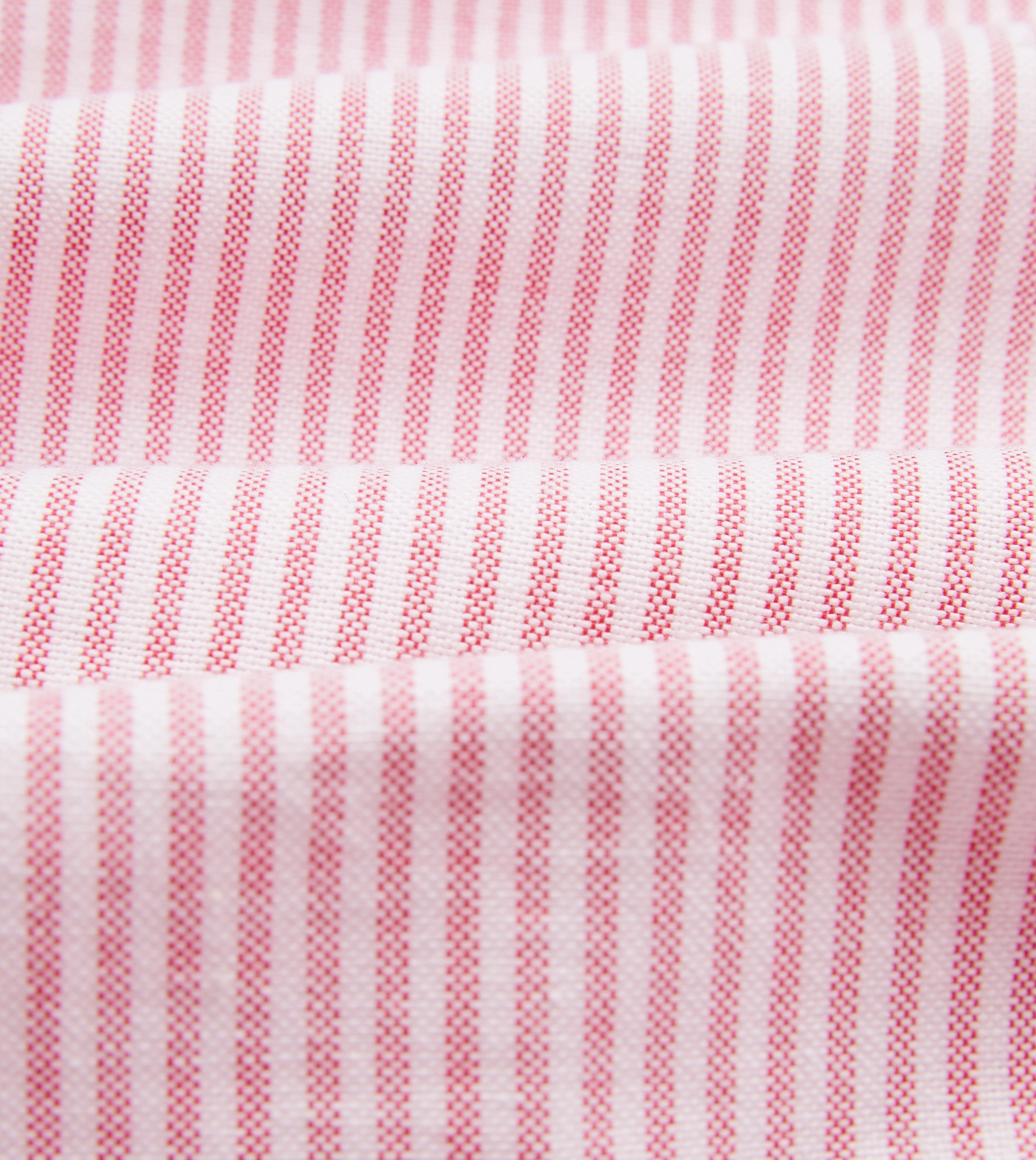 Pink Ticking Stripe Cotton Oxford Cloth Button-Down Shirt Graduation Attire