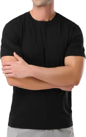 Pioneer Camp Mens T Shirts Cotton Casual Crew Neck Short/Long Sleeve Basic Heavyweight Soft Plain Tees Classic Fit Tshirts