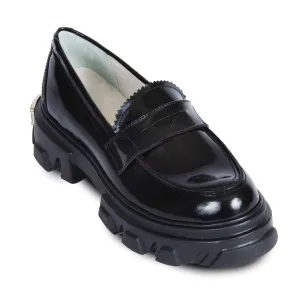 Plain Loafer Leather Shoes By URBNKICKS Grippy Outsole quick dry