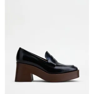 Daily Errand Platform Loafers in Leather