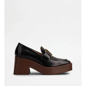 Platform Loafers in Leather Any Weather