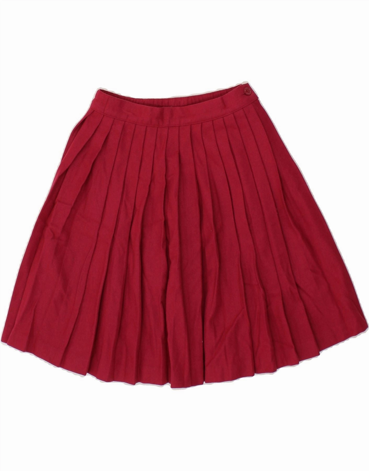 Trendy floral dress BENETTON Girls Pleated Skirt 9-10 Years W24  Pink Wool