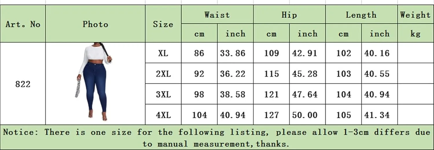 Plus Size Jeans for Women High Waisted Stretch Casual Skinny Jeans Regular Fit Straight Leg Denim Pants Jegging (3X-Large,Blue)