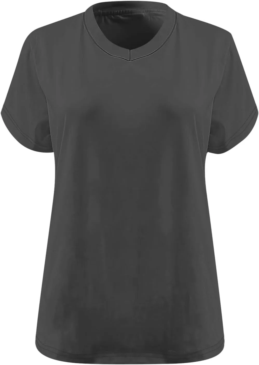 Plus Size Tops for Women Summer Trendy V-Neck Short Sleeve Shirts Oversized Casual Basic Loose Fit Tunic Tops
