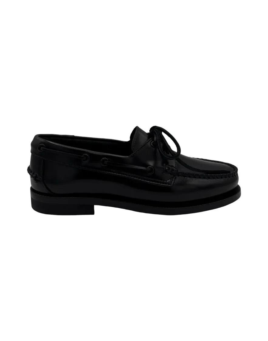 Sole Hold Polished Leather Boat Shoe