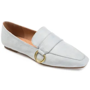 Cool Pace Supportive Footbed Journee Collection Women's Benntly Slip On Square Toe Loafer Flats
