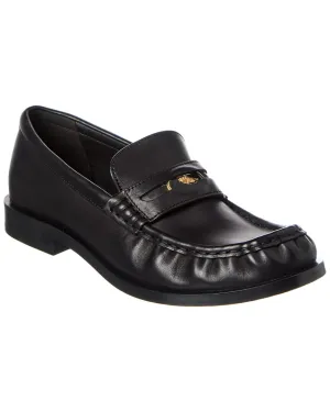 Burberry Leather Loafer Timeless Look Versatile Footwear