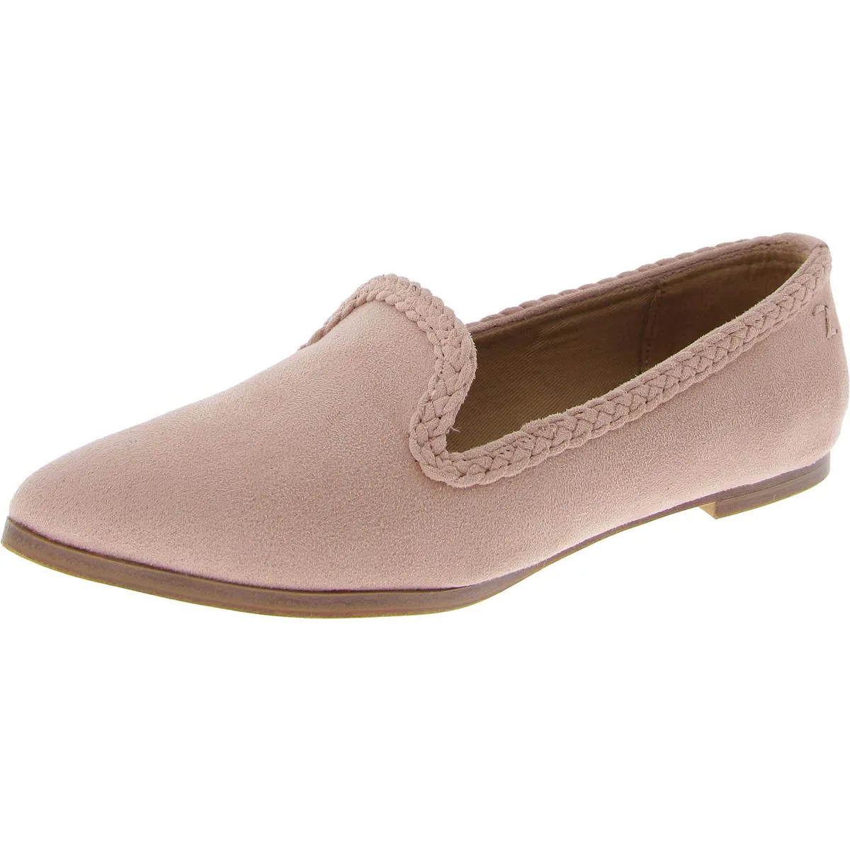 Hill Loafer Womens Braided Pointed Toe Loafers Premium Fit