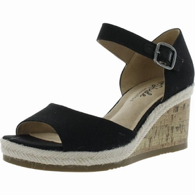 Go For It Womens Buckle Wedge Heels Air Soft