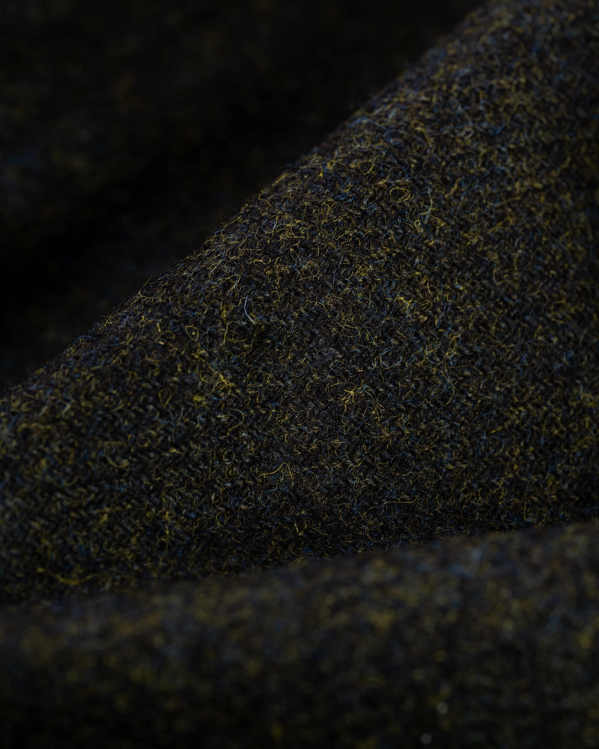 Classic Tailoring Tailored Shoulder Padding Made-in-Canada Dark Green Marl Shaggy Dog Scottish Shetland Sport Coat