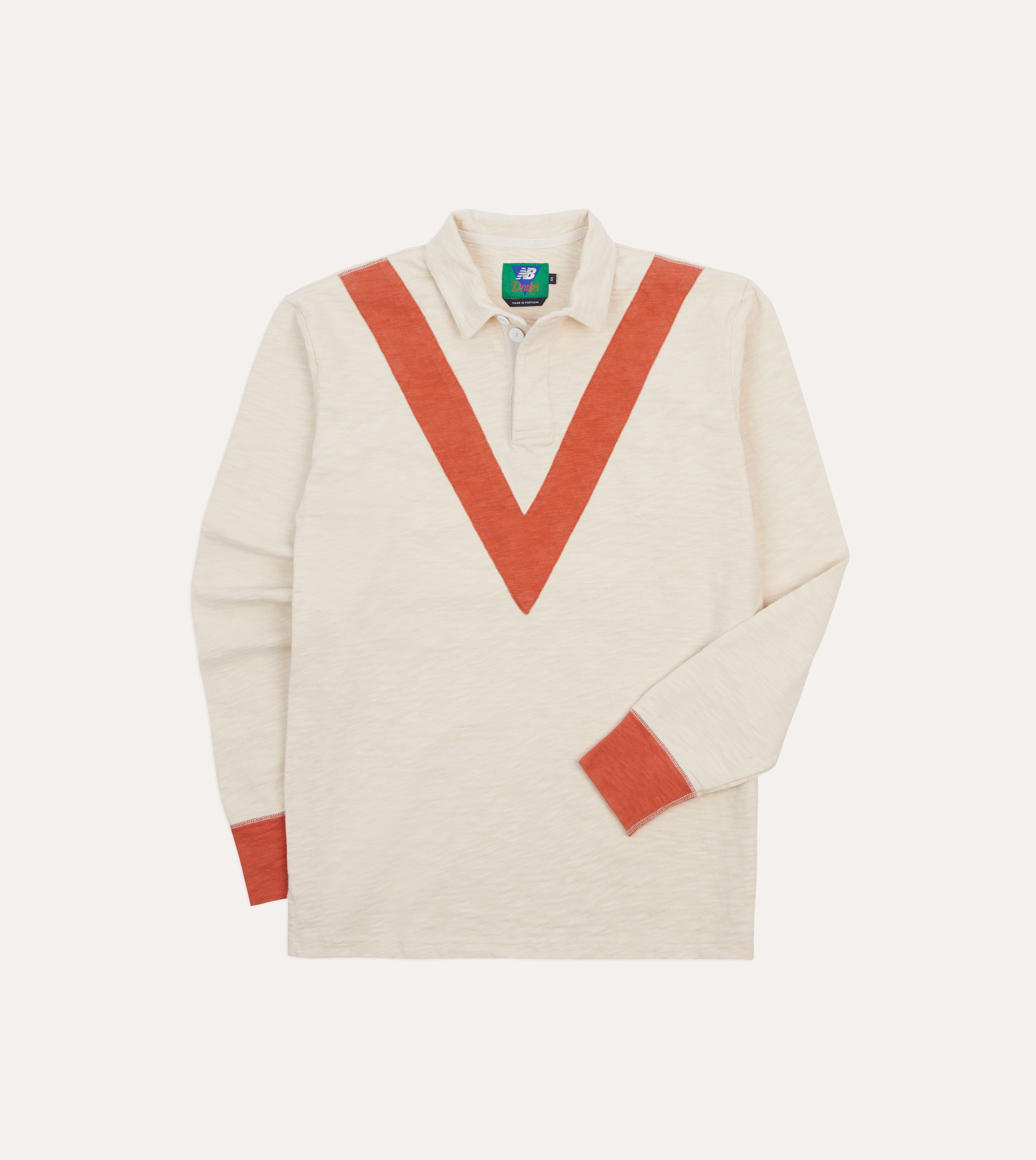 Drake??s and New Balance '82 Flam?? Rugby Shirt Edgy style