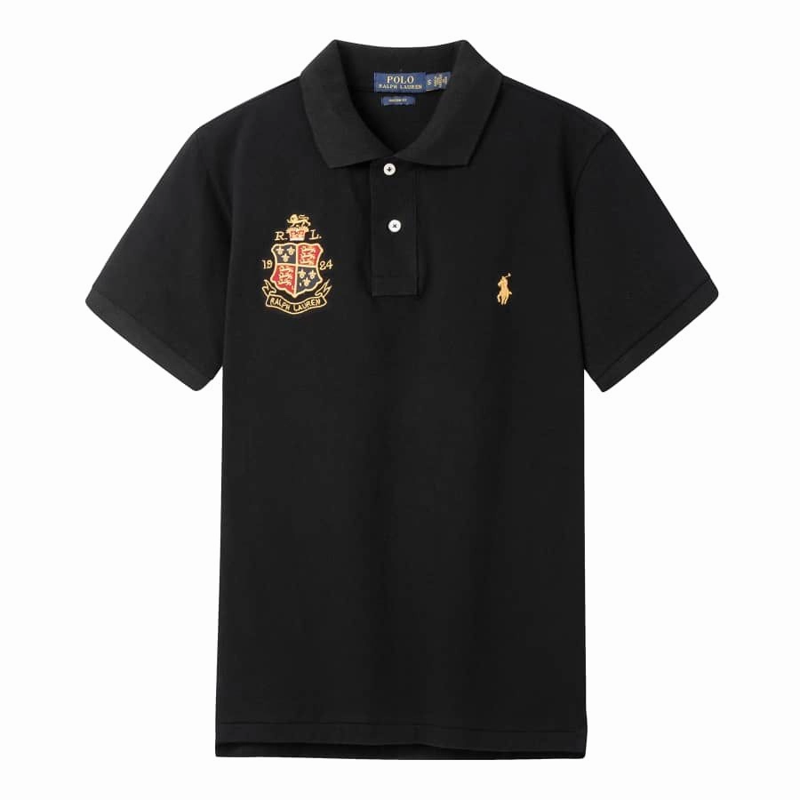 Cold Wash Optimized Polo Ralph Lauren Black Small Pony And Badge Polo