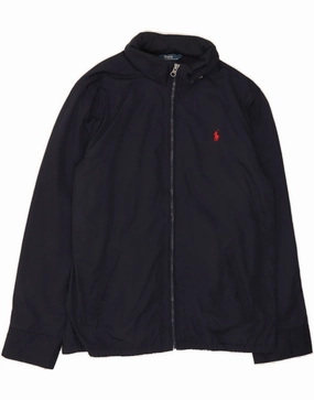Grid Fleece Lining home - party POLO RALPH LAUREN Boys Hooded Bomber Jacket 14-15 Years Large Navy Blue