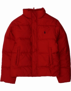 Windproof Construction Fashionable Shield POLO RALPH LAUREN Boys Padded Jacket 7-8 Years Red