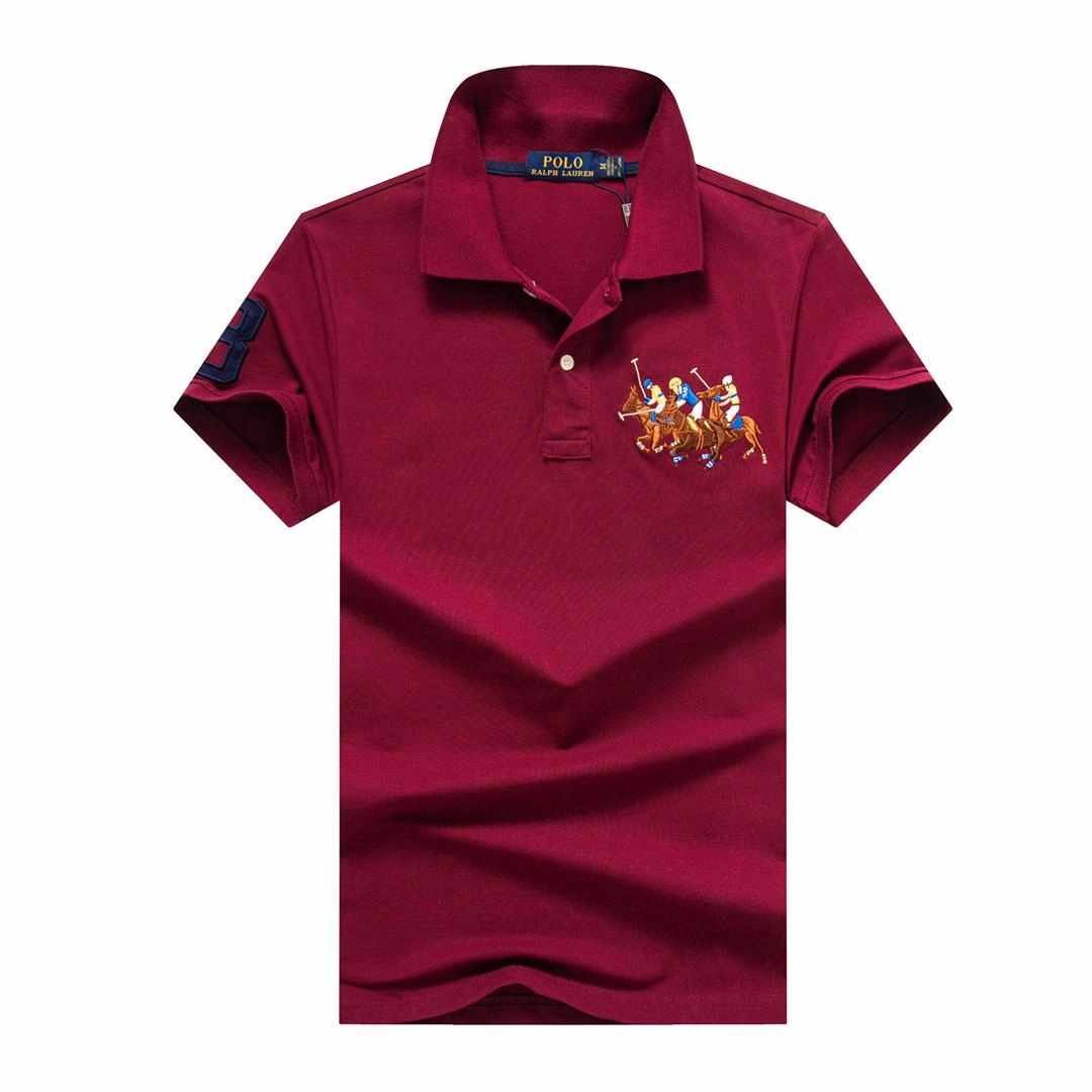 Polo Ralph Lauren Maroon Flying Pony Men Polo Effortless Fashion Cozy Fit