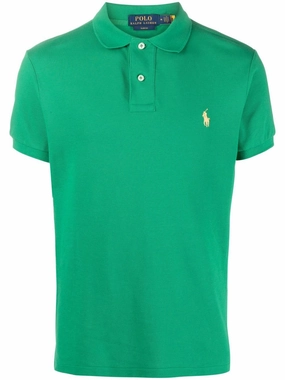 Polo Ralph Lauren Small Pony Men Green Polo Minimalist Look