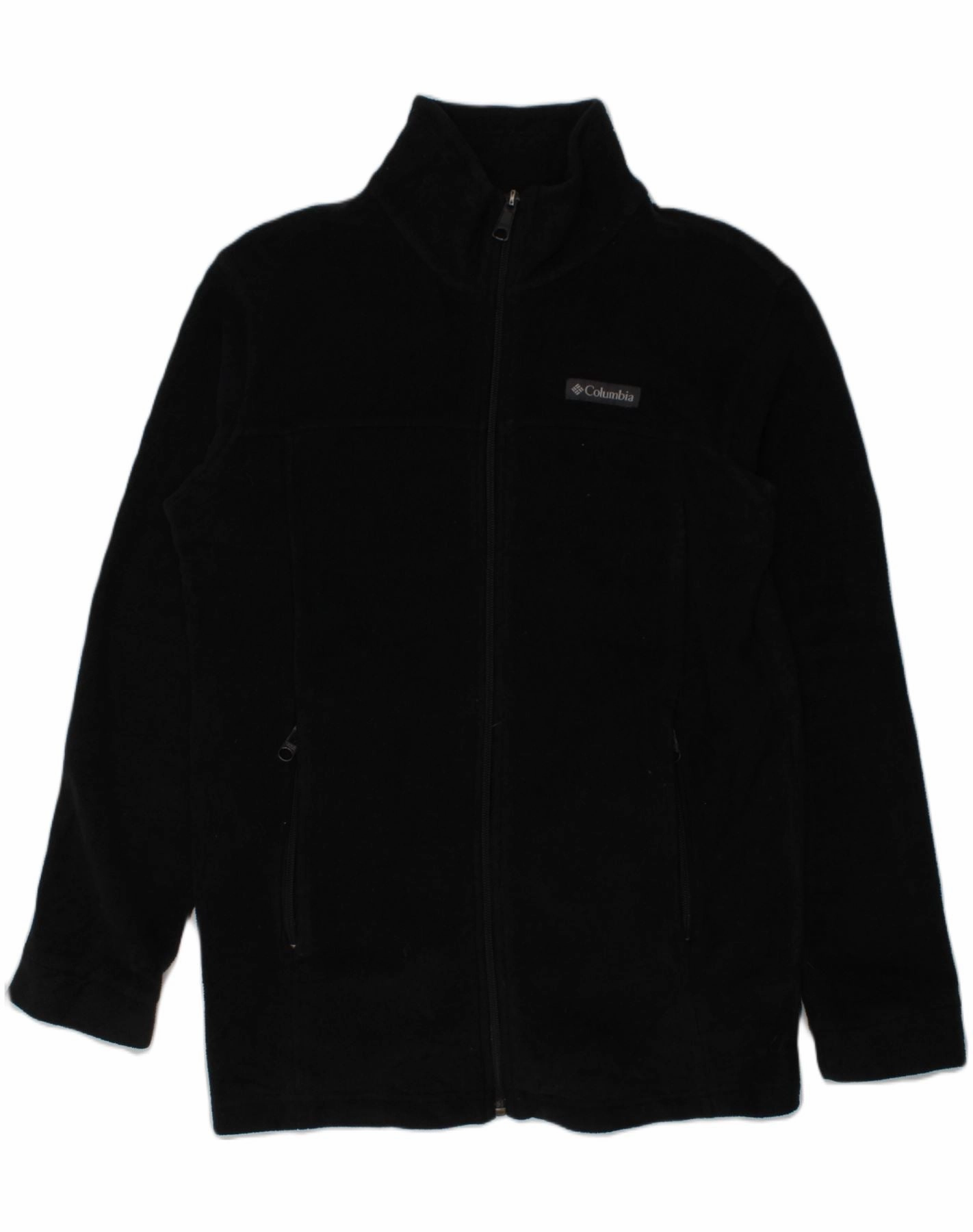 ConvertibleCollar Minimize COLUMBIA Boys Fleece Jacket 14-15 Years Large Black
