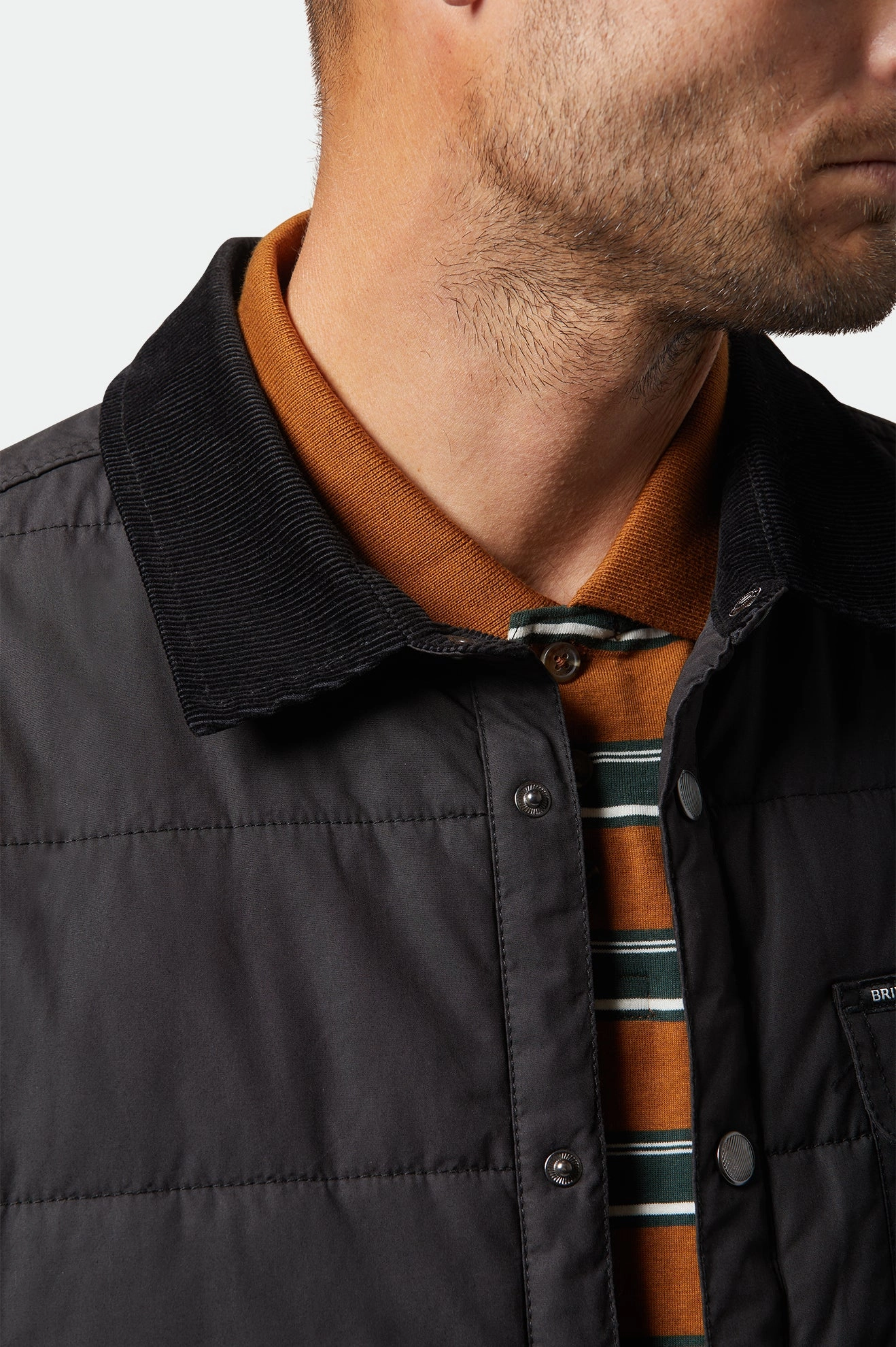 Cass Jacket - Black/Black Patch Stretchable Fabric