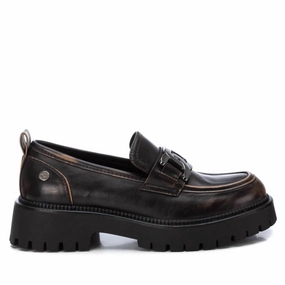 Vegan Material Book Day Women's Moccasins Shoes In Bronze