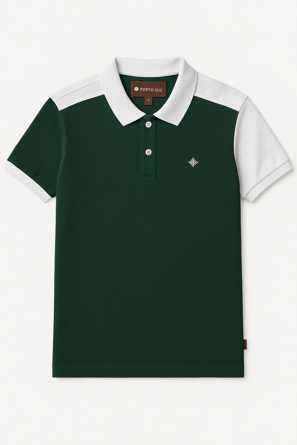 Porto Sur Italian Gulf Green Polo MinimalBranding Comfortable and Chic
