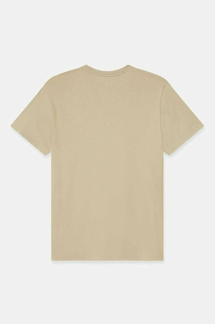SustainableManufacturing Premium Cotton S/S Tailored T-Shirt - Oatmeal