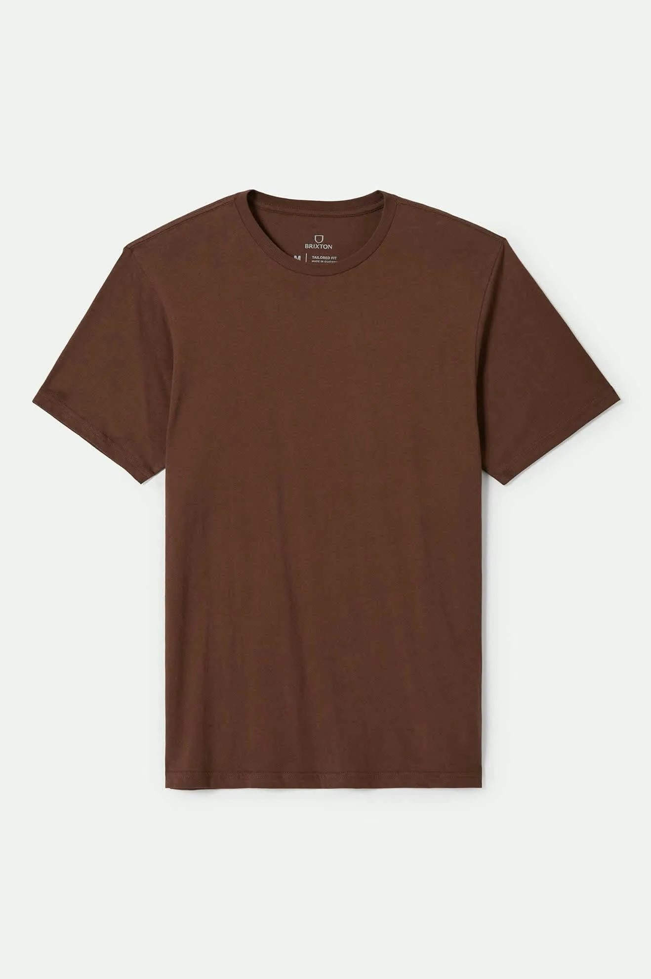 Cozy Wardrobe Premium Cotton S/S Tailored T-Shirt - Pinecone Brown
