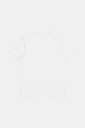 Odor Resistant Material Micro Perforated Fabric Premium Cotton S/S Tailored T-Shirt - White