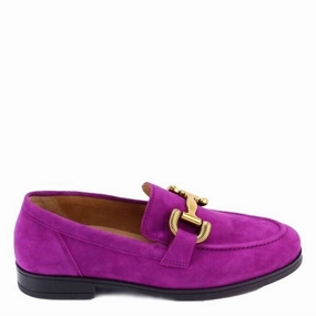 Women's Suede Loafer In Malva Slow Power Chrome-Tanned