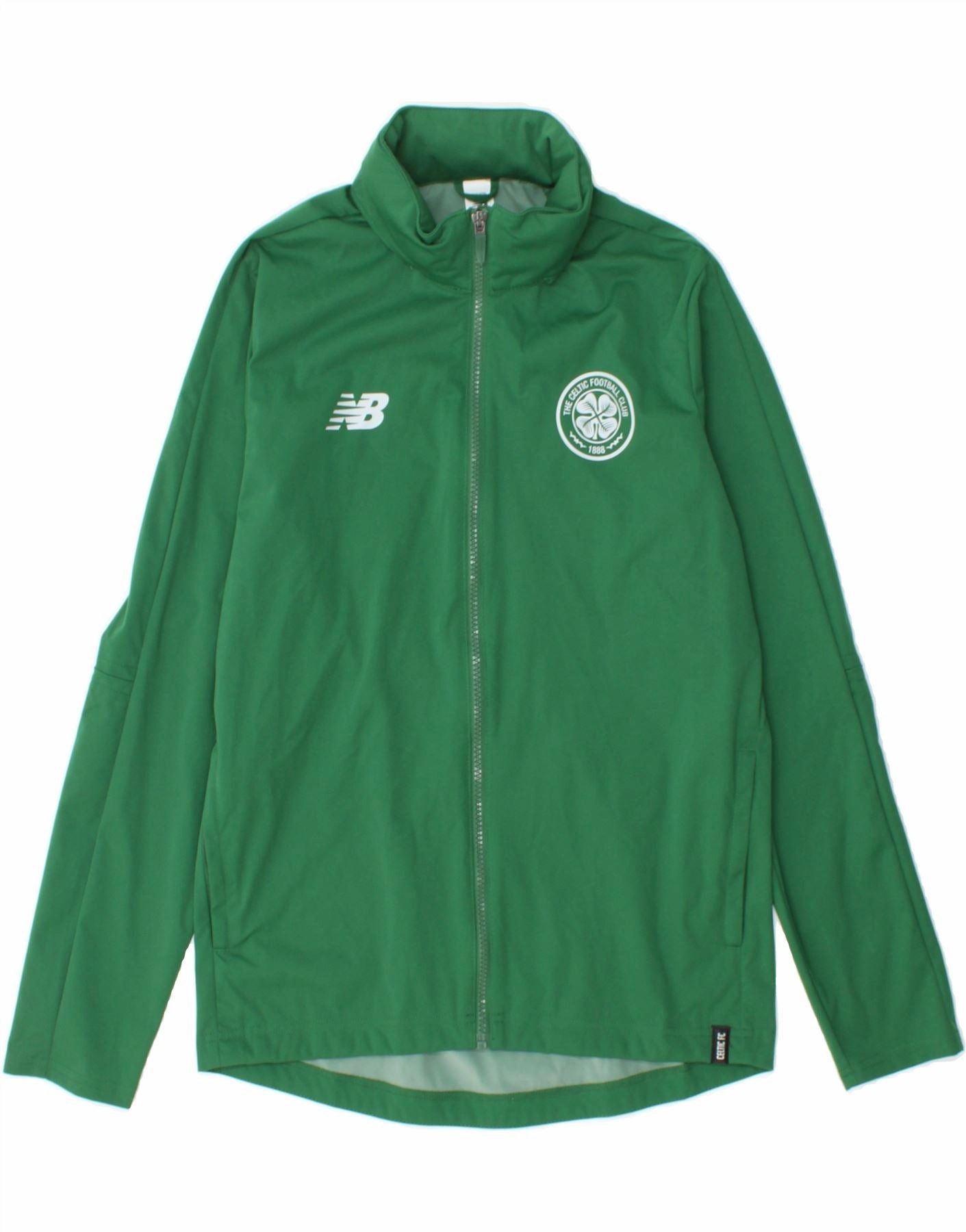 suitable for formal meetings NEW BALANCE Boys Hooded Rain Jacket 13-14 Years XL Green Polyester