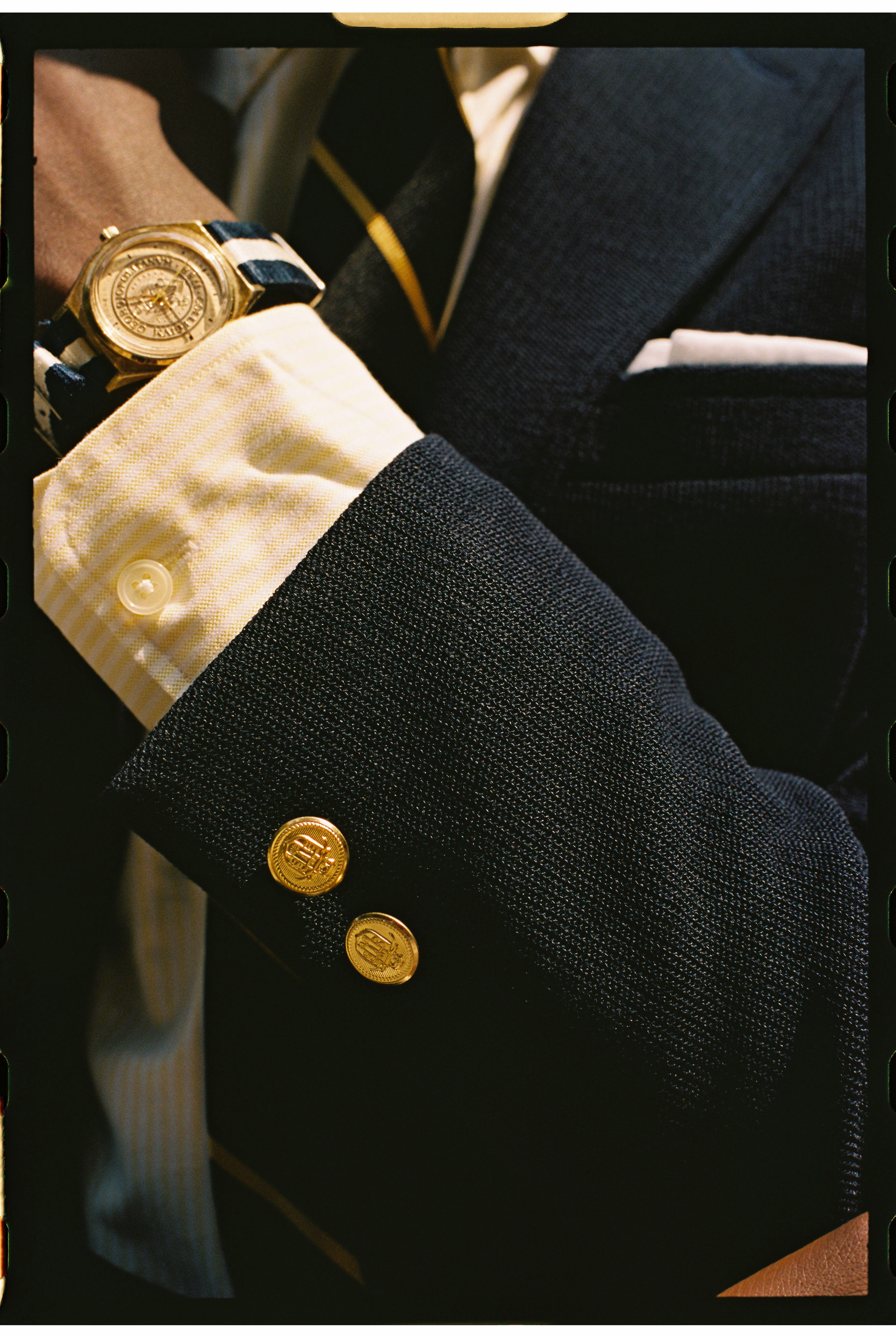 Polished Look Navy Knit Blazer