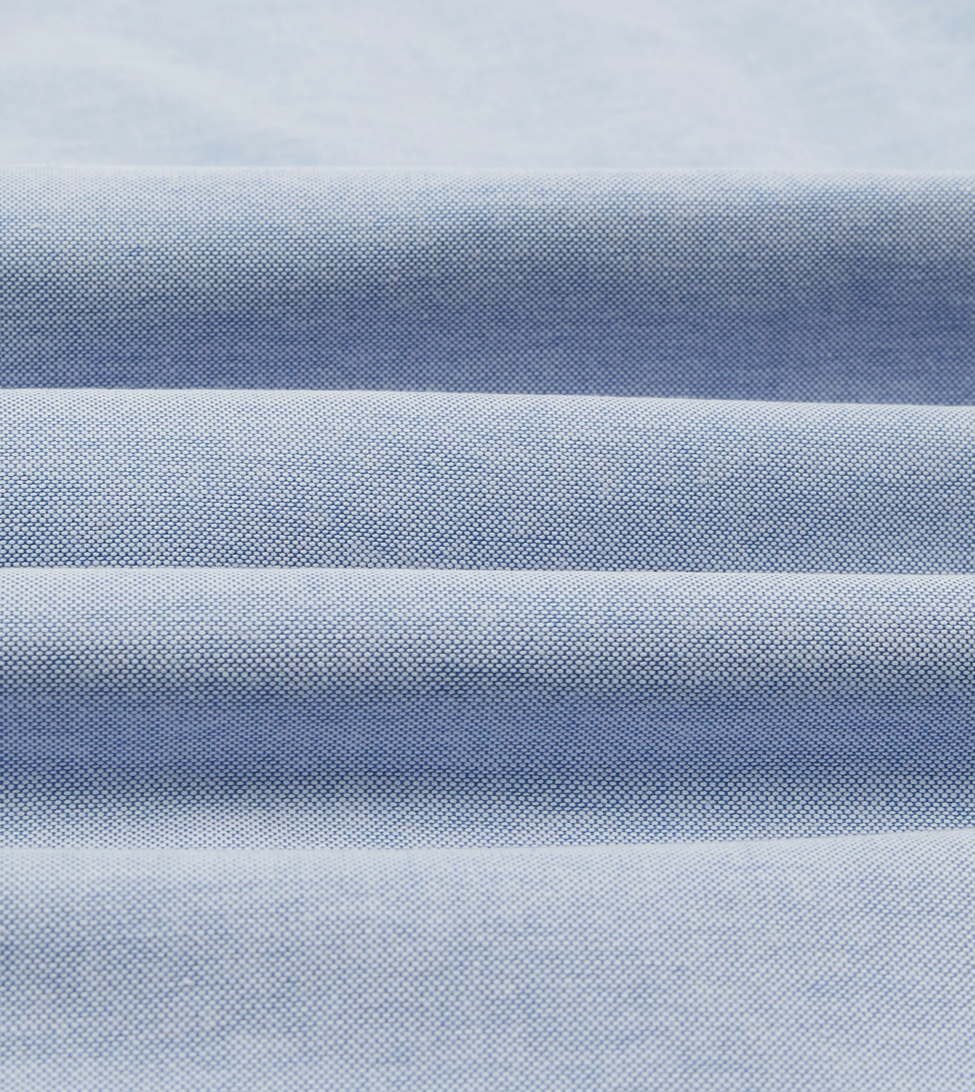 Quick Dry Technology Mid-Blue Cotton Oxford Cloth Button-Down Shirt