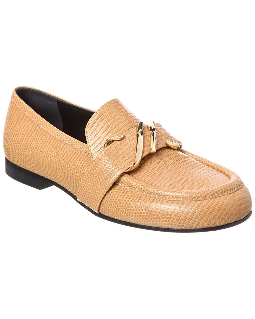 Versatile Shoes Proenza Schouler Monogram Plaque Leather Loafer