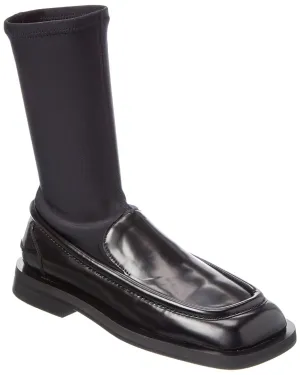 Proenza Schouler Satin & Leather Loafer Street Firm