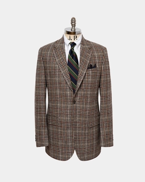 Made-in-Canada Black & Tan Plaid Sport Coat Business casual wear Sustainable Production Methods