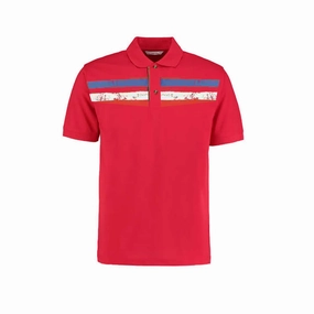 Functional Wear Pepe Jeans Red Stripes Men Polo