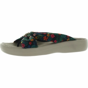 Promise Womens Wedge Thong Slide Sandals Dynamic Fit Flex Ease