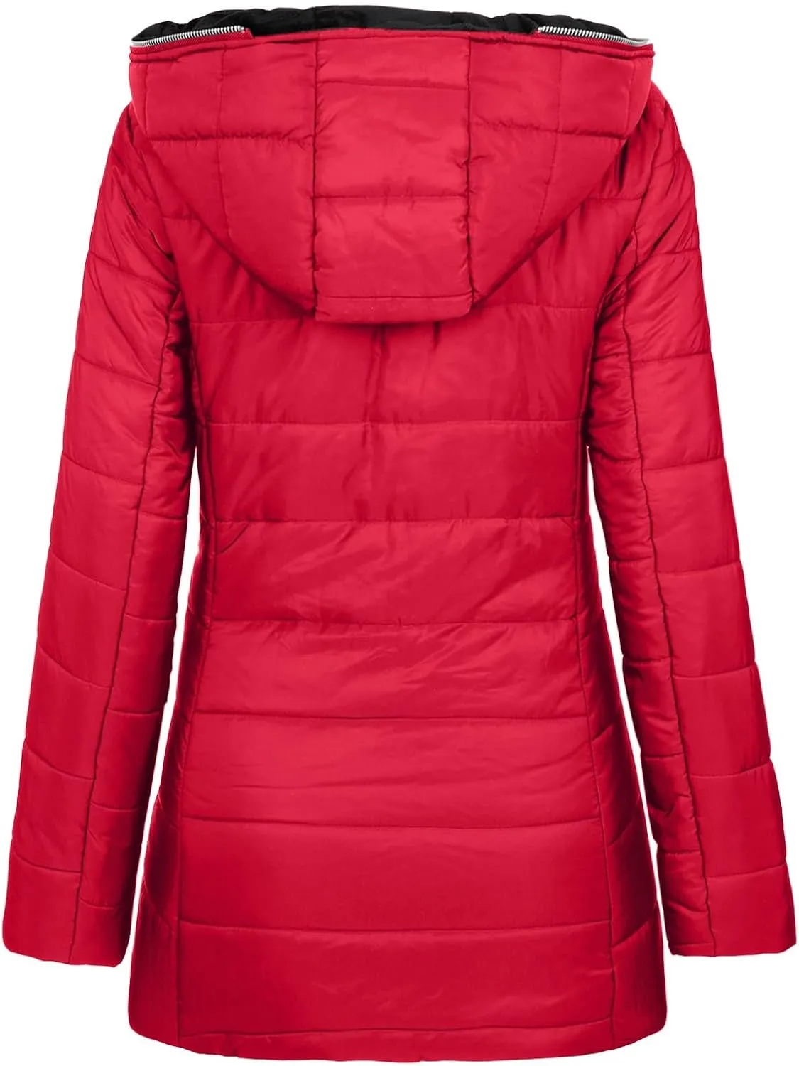 Puffer Jacket for Women 2024 Plus Size Casual Warm Down Coat Fleece Lined Thermal Padded Outwear Winter Daily Outfits