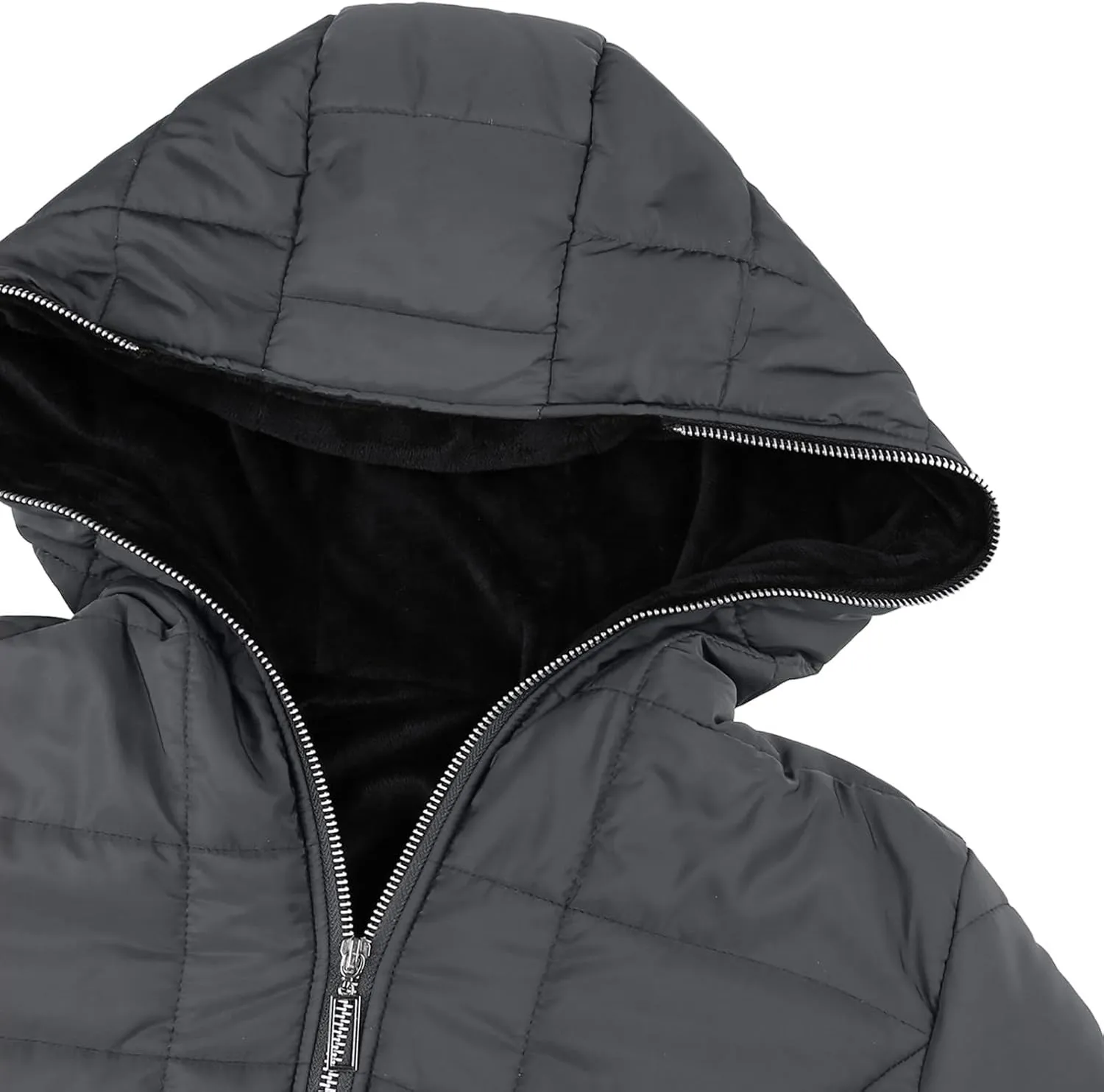 Puffer Jacket for Women 2024 Plus Size Casual Warm Down Coat Fleece Lined Thermal Padded Outwear Winter Daily Outfits