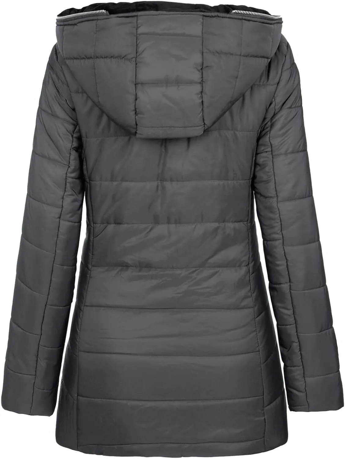 Puffer Jacket for Women 2024 Plus Size Casual Warm Down Coat Fleece Lined Thermal Padded Outwear Winter Daily Outfits