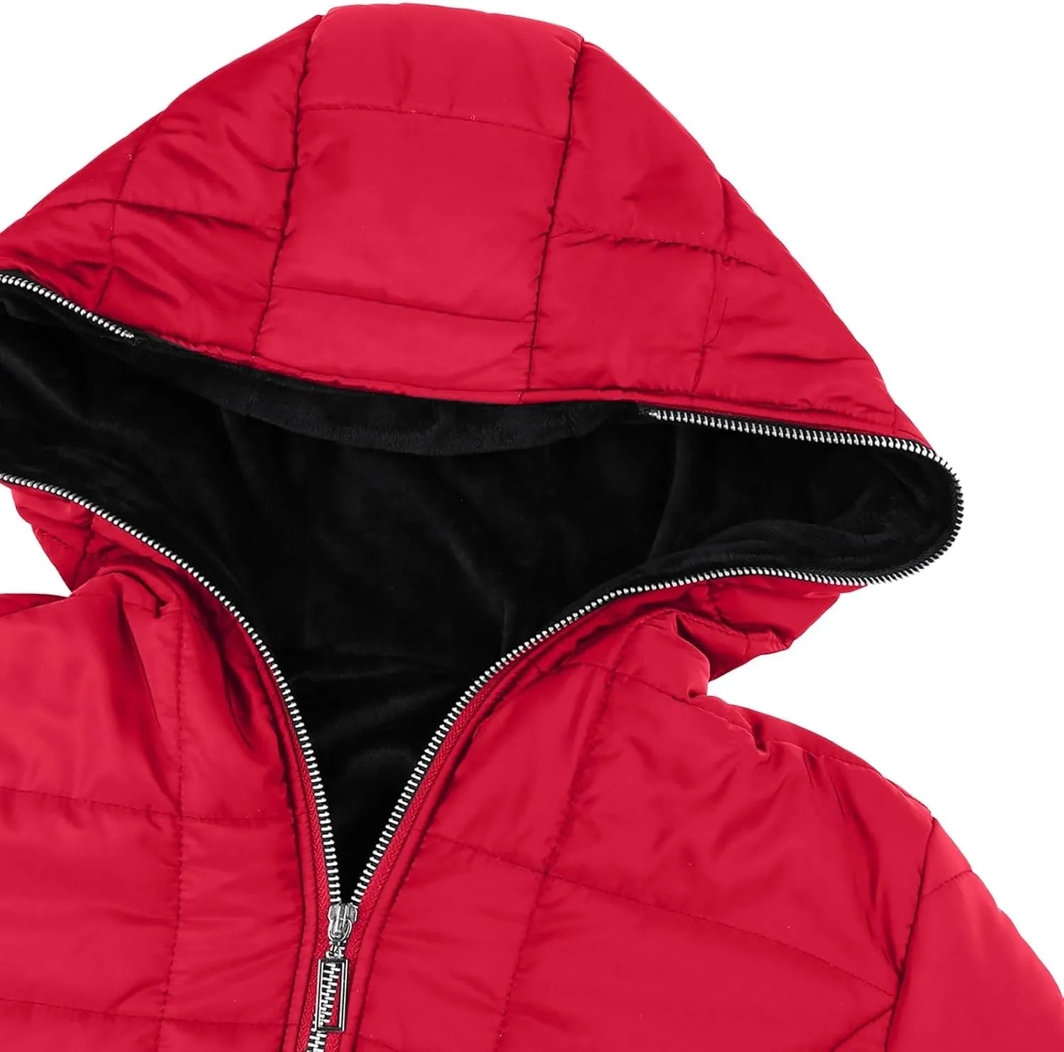 Puffer Jacket for Women 2024 Plus Size Casual Warm Down Coat Fleece Lined Thermal Padded Outwear Winter Daily Outfits