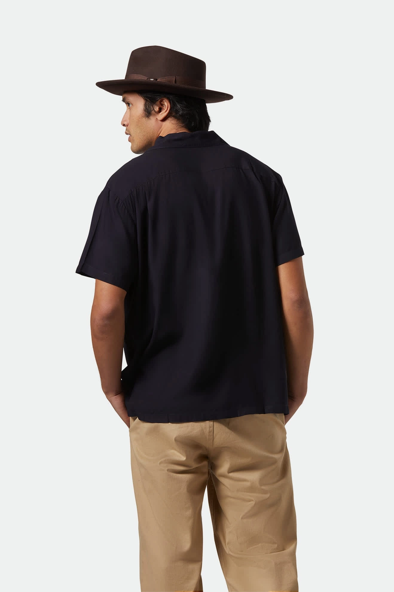 Exclusive Collection Bunker S/S Camp Collar Shirt - Black