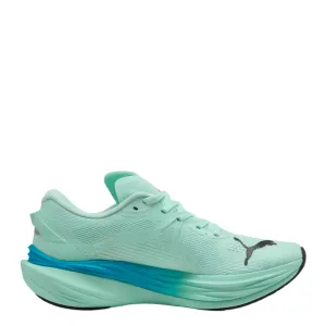 outdoor running footwear Comfortable Base PUMA Men's Deviate NITRO 3 Running Shoes in Mint Melt/Speed Blue AW25