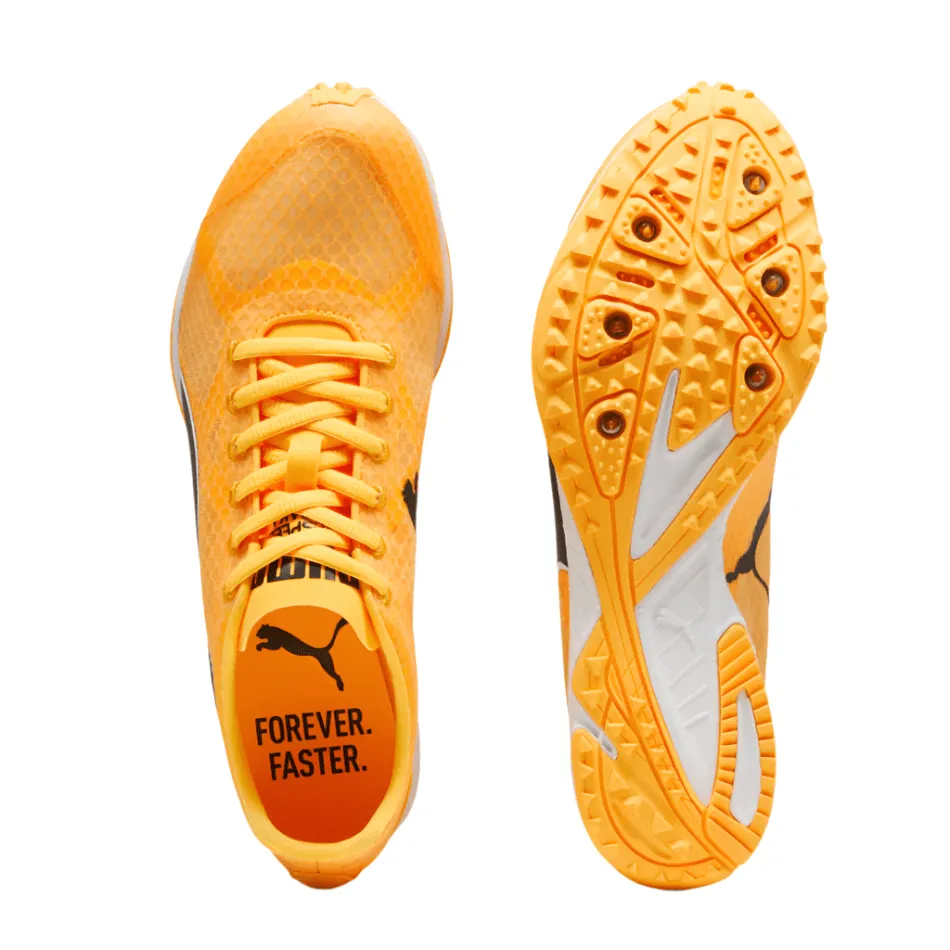 Puma Unisex EvoSpeed Haraka 8 Running Shoes in Sunstream/PUMA Black/PUMA White SS25 Visible features