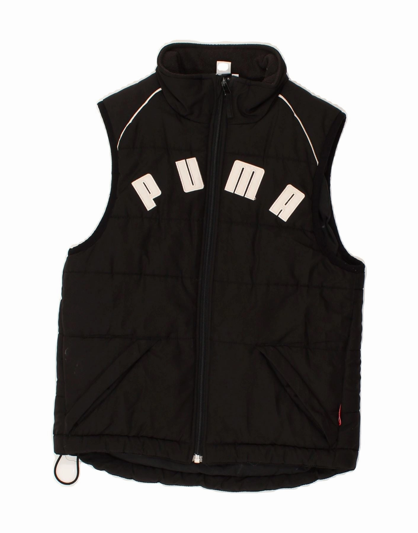 Heat Control PUMA Boys Graphic Padded Gilet 9-10 Years Black Polyester