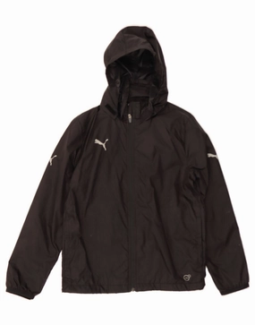 suitable for educational purposes Simple Layer PUMA Boys Hooded Rain Jacket 11-12 Years Black