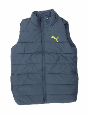 Defy Hook and loop fasteners PUMA Boys Padded Gilet 10-11 Years Medium Blue Polyester