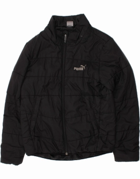 PUMA Boys Padded Jacket 11-12 Years Black Polyester Suggestion Sport Function